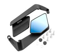 Baoblaze Specchietti Retrovisori per i con Viti M8, Facili Da Installare, Pieghevoli, Antiurto, Alla Moda, Regolabili, Nero Blu