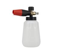 Baoblaze Spruzzatore Ad Alta Pressione Lancia Schiuma Professionale per Idropulitrice Lavaggio Veicoli Controllo Getto E Schiuma Connettore Standard 1/4, Ugello Rosso Con Bottiglia Bianca