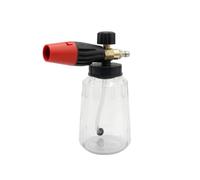 Baoblaze Spruzzatore Ad Alta Pressione Lancia Schiuma Professionale per Idropulitrice Lavaggio Veicoli Controllo Getto E Schiuma Connettore Standard 1/4, Ugello Rosso Con Bottiglia Trasparente