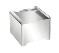 Baoblaze Stampo per Tofu in Acciaio Inox con Pressa E Tessuto Filtrante per Preparare Tofu Adatto per Domestica E Appassionati di Vegetariana, 12x12x8,5cm