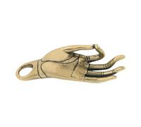 Baoblaze Statua decorativa moderna in ottone raffigurante un gesto della mano, scultura compatta della mano da collezione per il mobile del soggiorno.