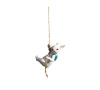 Baoblaze Statua di Animale Scultura Simpatica Figurina in Miniatura Ornamento Divertente in Resina con Design da Arrampicata Adatta per Decorazione di, Arrampicata sulla Statua del Coniglio