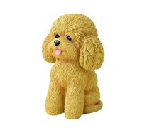 Baoblaze Statua di Cane Seduto in Resina, Decorazione per Interni ed Esterni, Decorazione da Tavolo per Il Soggiorno, Giallo Chiaro