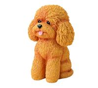 Baoblaze Statua di Cane Seduto in Resina, Decorazione per Interni ed Esterni, Decorazione da Tavolo per Il Soggiorno, Orangina