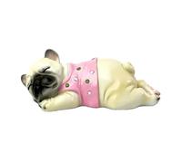 Baoblaze Statua di cane Simulazione Modello di cane Adorabile artigianato decorativo Ornamento da tavolo Figurina di animale per esterni Prato, Statua Del Bulldog