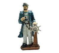 Baoblaze Statua di Pescatore, figurina, Scultura, centrotavola, Regalo di Natale, Figura da scrivania, Scultura in Resina di Marinaio per la Sala da Pranzo di, con Timone