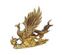 Baoblaze Statua in Rame E Scultura in Ottone Raffigurante Una Fenice, Ideale per Decorare La Scrivania di Casa, Il Soggiorno E L'ufficio.