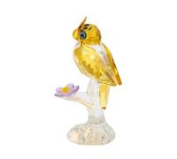 Baoblaze Statuetta a Forma di Gufo Effetto Cristallo Decorazione da Tavolo a Forma di Gufo Sfaccettato Statuetta Rapaci Notturni per Scrivania, Mensola, Giallo