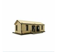 Baoblaze Stazione Industriale Modello in 1 72 Kit Costruzione Edificio Diorama Casa Ferroviaria Componenti Precisi Struttura Robusta Adatta per Scenari Bellici