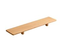 Baoblaze Supporto da Scrivania Rialzo Pc Piattaforma Schermo Mensola Laptop Legno Nera Solido Profilo Liscio Antiurto Solleva Alla Giusta Altezza Adatto per, Faggio, 80 20 5