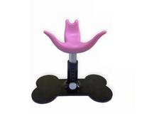 Baoblaze Supporto da Toelettatura per Cani con Culla in Silicio Curvo Che Sostiene L Addome E Tubo in Alluminio Regolabile da 14.5 .5 Cm con Base a per La,