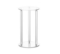 Baoblaze Supporto Floreale Acrilico Espositore Piedistallo Colonna Riser Trasparente con Struttura Leggera a Tre Pilastri Estetica Moderna per Centrotavola , 20cm X 40cm