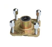 Baoblaze Supporto Mozzo Flangiato in Acciaio Inox Alloggiamento Cuscinetto Cilindrico Componente Assale per Riparazione Carrelli Trasporto E Progetti Meccanici, con Viti in Alluminio