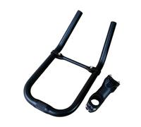 Baoblaze Supporto per Bicicletta, Manubrio di Toro, Nero, componente Professionale, Facile Installazione, ricambi, Forniture, Lega di Alluminio Stabile, Morsetto da 75 Mm