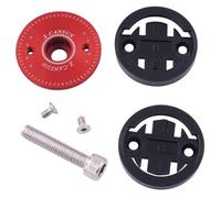 Baoblaze Supporto per Computer con Tappo Superiore per Attacco Manubrio Bici, Accessorio in Lega di Alluminio per Edge 200 500 520 800 1000 Leggero, per Bici, Rosso