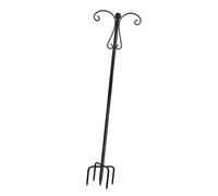 Baoblaze Supporto per fioriere in Metallo con Doppio Gancio da Pastore, Versatile Supporto da Giardino, Gancio da Giardino per vasi di Fiori, Eventi, Cortile, 233 Centimetri