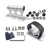 Baoblaze Supporto per forcella bici, portabici da tetto per auto con sgancio rapido, supporto universale per ruota, supporto per forcella anteriore, blocco, Argento