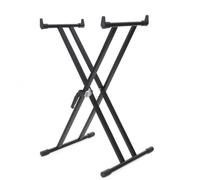 Baoblaze Supporto Tastiera Regolabile Supporto Pianoforte Elettrico Base Doppia X Supporto Metallo Antiscivolo Struttura Pieghevole Altezza Regolabile Adatto a Concerti Prove Studio Domestico