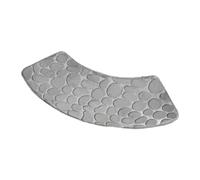 Baoblaze Tappetino Da Doccia Curvo, Tappeto Da Pavimento, Comodo Tappetino Da Vasca, Assorbente, Soggiorno, Antiscivolo, Tappetino a Ventaglio, Tappetino Da Va, Grigio Chiaro