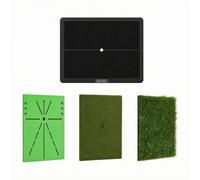 Baoblaze Tappetino per Analisi Swing | Superficie Intercambiabile, Ammortizzante, Tappeto da Golf con Linee di Allineamento, per Casa
