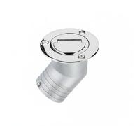 Baoblaze Tappo Serbatoio Benzina per con Collo di Riempimento Angolato Coperchio a Cerniera E Lega di Acciaio Inox Resiste, Tappo Serbatoio Carburante Senza Scritta