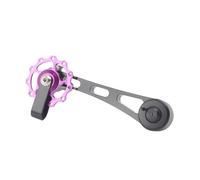 Baoblaze Tendicatena per Bicicletta, Cassetta a velocità Singola, Accessori per Ciclismo, convertitore di Regolazione della Catena di Riparazione in Lega di, Viola