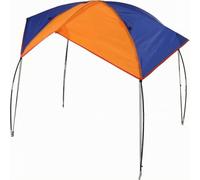 Baoblaze Tettuccio Gonfiabile per Barca Copertura Parasole Bimini Top Tendalino per Raft Gonfiabile Tela Curva in Poliestere Struttura Aste Metalliche, 140 120CM