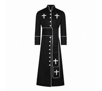 Baoblaze Tonaca Clericale Abito Liturgico Veste Paramenti Croce con Contrasto E Pannello Inferiore Definito per Aspetto Rifinito Adatto per Celebrazioni di