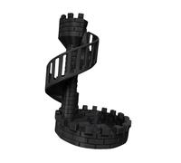 Baoblaze Torre dei Dadi Torre dei Dadi Che, Ornamenti per Giochi da Tavolo Regali Facili da rotolare, Giochi da Tavolo Gioco di Ruolo per, Nero