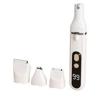 Baoblaze Tosatrice per Cani con Display Precisa | Tosatrice Elettrica con Luce, Silenziosa, per Cura Del Pelo, Animali Domestici, Bianco