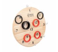 Baoblaze Toss Board Pannello Allenamento Manuale Gioco Coordinazione Occhio Mano Tavola Inserimento Anelli Pioli Verticali Legno per Bambini con Bisogni