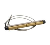 Baoblaze Trasduttore Piezoelettrico per Pickup per Chitarra con Jack Da 2,5 Mm, Accessorio per Strumenti Musicali, Compatto, in Metallo, Installazione Senza At, 4 Corde