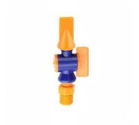 Baoblaze Ugello Regolabile a Testa Piatta per Spruzzo d'Acqua Concentrato Raccordo Standard Britannico Comando Integrato Sul Mandrino Struttura in PP E POM, 1/8 12MM, Piatto+Interruttore