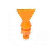Baoblaze Ugello Regolabile a Testa Piatta per Spruzzo d'Acqua Concentrato Raccordo Standard Britannico Comando Integrato Sul Mandrino Struttura in PP E POM, 1/8 25MM, Piatto