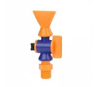 Baoblaze Ugello Regolabile a Testa Piatta per Spruzzo d'Acqua Concentrato Raccordo Standard Britannico Comando Integrato Sul Mandrino Struttura in PP E POM, 1/8 25MM, Piatto+Interruttore