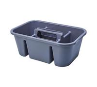 Baoblaze Valigetta portautensili per la pulizia, con mania, resistente, leggera, con scomparti per riporre utensili, Grigio