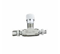 Baoblaze Valvola di Controllo Del Flusso Regolatore Pneumatico Inline Regolazione Fine Del Passaggio in Lega Inserimento 3/8 Compatto Controllo Stabile Adatta