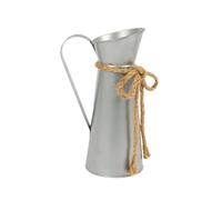 Baoblaze Vaso in Secchiello per Fiori, Stile Retrò, Rustico, Decorativo, Da Tavolo, per Fattoria, Mensola, Scrivania, Camera Da Letto, Arredamento Pe, Argento
