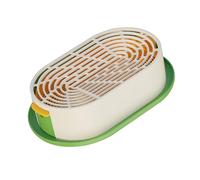 Baoblaze Vaso per Erba gatta con Vassoio di avviamento, Vaso per la Coltivazione di e germogli, Verde E Giallo