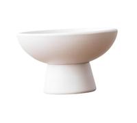 Baoblaze Vaso Rotondo in Ceramica per Fiori, Ciotola Decorativa per Fiori, Forniture per Arte Floreale, Contenitore per composizioni Floreali per Giardino, Bianco
