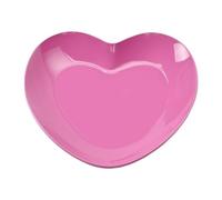 Baoblaze Vassoio a Forma di Cuore, Contenitore per Gioielli, Anelli Decorativi Impilabili, Orecchini, Organizer, Vassoio in Metallo per Piano di Lavoro, Mamma, Rosa Scuro