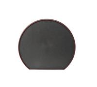 Baoblaze Vassoio da Bancone a Mezza con Bordo Rinforzato Scuro E Colore Nero Antracite per Servire Antipasti E Bevande in Bar Hotel, Nero+Rosso, 36x32cm