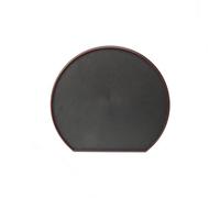 Baoblaze Vassoio da Bancone a Mezza con Bordo Rinforzato Scuro E Colore Nero Antracite per Servire Antipasti E Bevande in Bar Hotel, Nero+Rosso, 41x37cm