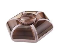 Baoblaze Vassoio da portata diviso con coperchio, organizer per alimenti, 7 griglie, vassoio diviso, ciotola per snack, verdure, biscotti,