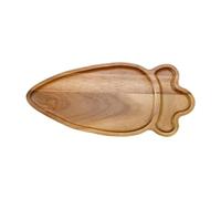 Baoblaze Vassoio da portata in legno, piatto in legno, forma irregolare, rustico, piatto per, per verdure, caffè, frutta, colazione, Forma di Carota