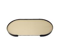 Baoblaze Vassoio Ovale in Metallo Elegante | Design Minimalista Moderno, Decorativo, per Ingresso, Grande, Stile A