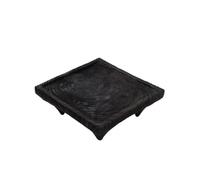 Baoblaze Vassoio per Infusione a Secco Tavolino Quadrato Vassoio da Tè Tavolo Basso Superficie Piatta Rialzata Resina Stabile per Tazze E Teiere Adatto per Stanza Tatami Area 42x42x16cm