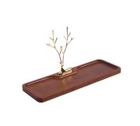 Baoblaze Vassoio porta anelli da ingresso con supporto in lega di zinco Elegante vassoio portaoggetti per cosmetici per orologi, gioielli, tavolo da ingresso, M