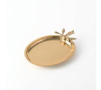 Baoblaze Vassoio Rettangolare da Tavolo in Alluminio con Superficie Brillante E Profilo Sottile per Servire Bicchieri E Aggiungere Eleganza al Bancone Bar, Oro, Piccolo 25 17 H3cm