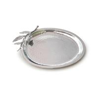 Baoblaze Vassoio Rettangolare da Tavolo in Alluminio con Superficie Brillante E Profilo Sottile per Servire Bicchieri E Aggiungere Eleganza al Bancone Bar, Argento, Piccolo 25 17 H3cm